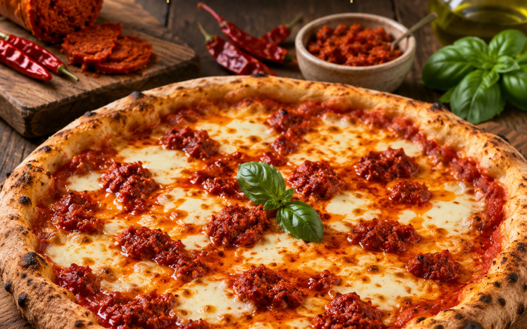 Pizza con la ‘Nduja: come prepararla in casa e dove gustarla