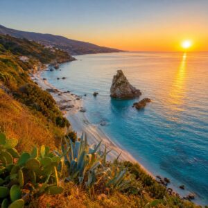 Cosa vedere a Briatico: il faraglione e la spiaggia di Sant Irene sulla Costa degli Dei - Monteporo Spilinga
