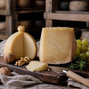 Formaggi stagionati senza lattosio, pecorino e caciocavallo del Monte Poro su tagliere - Monteporo Spilinga